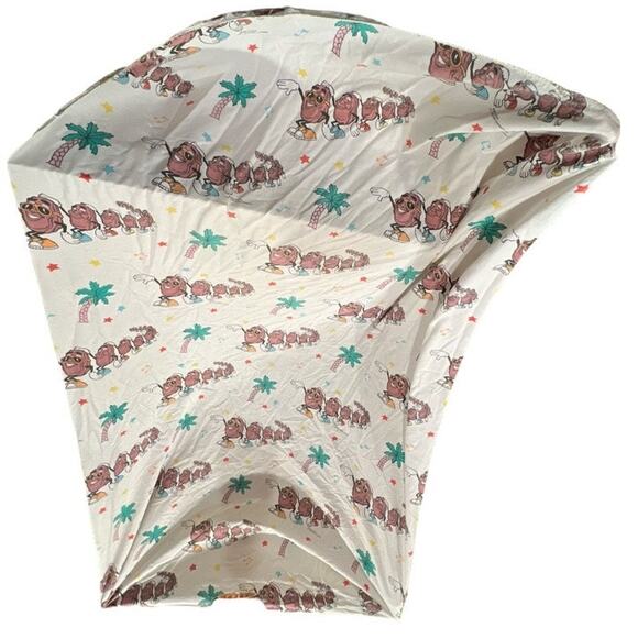 Vintage 80s California Raisins Twin Sheet Set Sears Nostalgic Refashion Kidcore - Picture 8 of 16